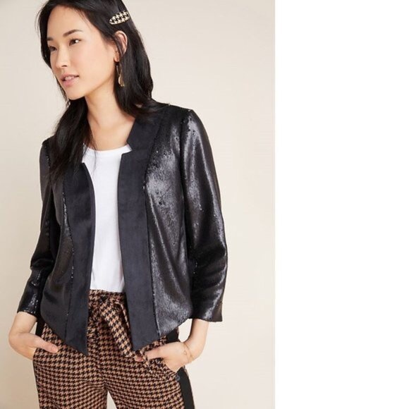 Anthropologie Jackets & Blazers - Anthropologie Shonda Sequined Jacket